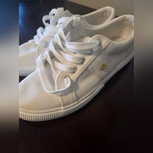 Polo by Ralph Lauren White Canvas Sneakers